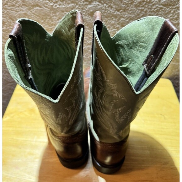 Red Head Saddlebrook Western Cowboy Work Boots Men’s 9.5 green Brown Leather main image 5